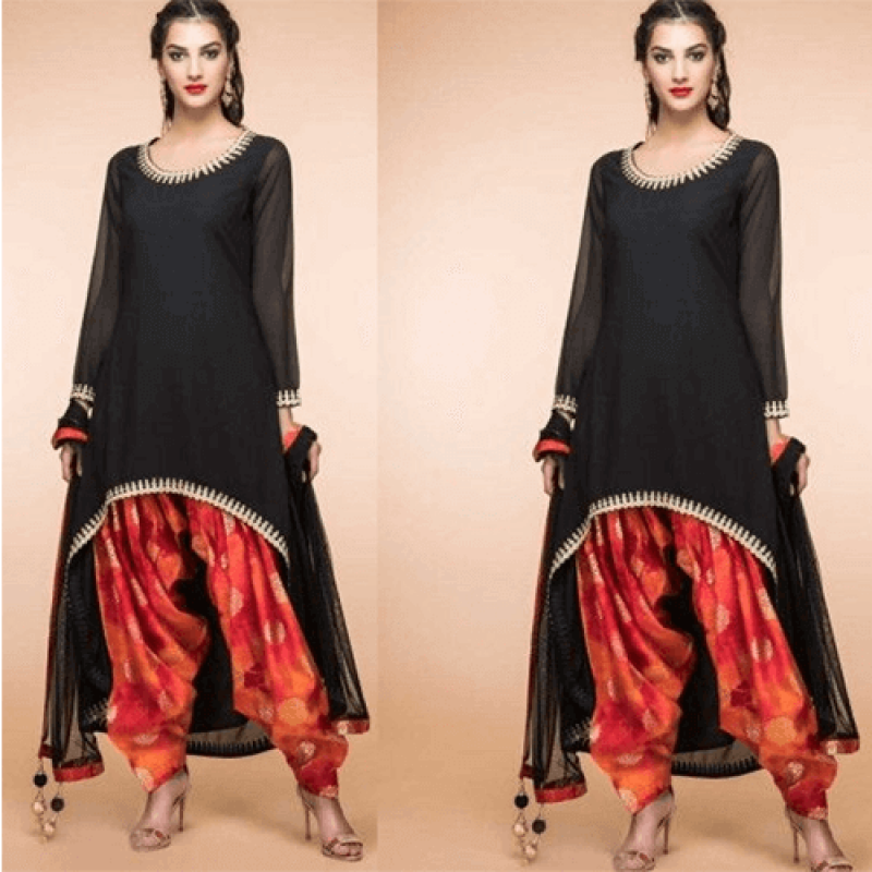 kurti with pant and dupatta myntra